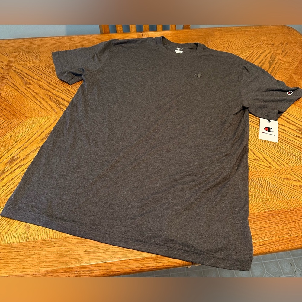 Champion Men's Dark Gray Short Sleeve Tee
